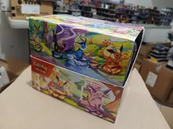 Pokemon TCG Prismatic Evolutions Set Of 8 Sealed Mini Tins W Open Display Box - Image 1