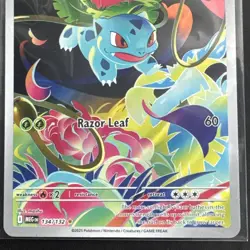 Ivysaur 134/132 - Illustration Rare - Mega Evolution Base Set - Pokemon TCG - Image 4