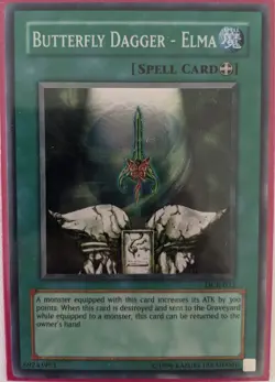YuGiOh Butterfly Dagger - Elma Super Rare DCR-032 - Image 1