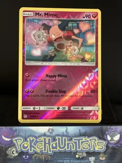 Pokemon Card Mr. Mime 43/68 Hidden Fates Reverse Holo Rare NM - Image 1