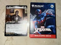 NYCC COMIC CON Magic The Gathering Spider-Man BLUE Deck And PROMO CARD - Image 1