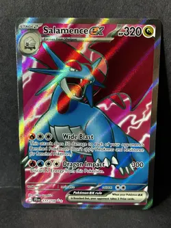Pokemon TCG Salamence EX Full Art Holo Ultra Rare Card 177/159 Journey Together - Image 1