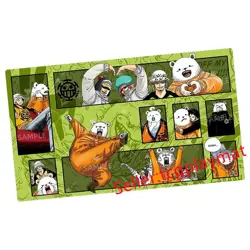 Trafalgar Law Bepo One Piece Playmat With Zones OPCG TCG Card Game Play Mat _h64 - Image 1