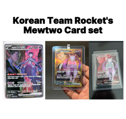 Korean Pokemon Card Glory of Team Rocket Team Rocket's Mewtwo ex Set NEAR MINT - Image 1