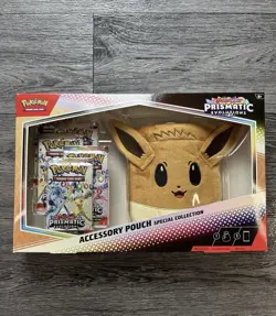 Pokemon TCG Card Prismatic Evolutions Eevee Accessory Pouch Special Collection - Image 1