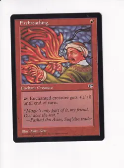 1996 MAGIC THE GATHERING MTG MIRAGE FIREBREATHING (PH) - Image 1