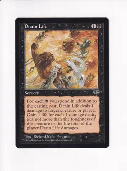 1996 MAGIC THE GATHERING MTG MIRAGE DRAIN LIFE (PH) - Image 1