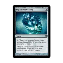 WOTC MtG Scars of Mirrodin Liquimetal Coating (U) (Foil) VG - Image 1