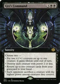 🧙Gix’s Command R 327 Borderless BRO The Brother’s War MTG - Image 1