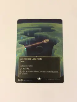Cascading Cataracts (Borderless) (Galaxy Foil) 140 EOS NM FOIL MTG - Image 1