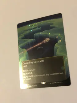 Cascading Cataracts (Borderless) (Galaxy Foil) 140 EOS NM FOIL MTG - Image 2