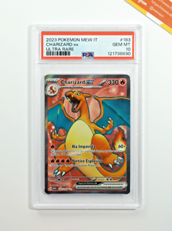 Pokemon PSA 10 Charizard Ex #183 Full Art 151 2023 Italiano - Image 1