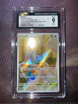 CRIMP ERROR Mimikyu SVP 075 Paldean Fates Pokemon Center Promo CGC MINT 9 - Image 1