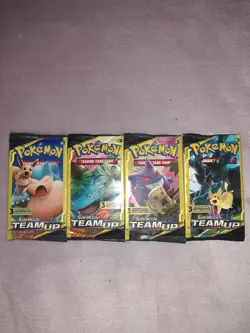 Pokemon TCG: Sun & Moon - Team Up Complete Art Set (Lot of 4 Packs) - Image 3