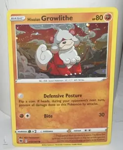 Hisuian Growlithe 070/189 Astral Radiance Cosmos Holo Pokemon TCG NM - Image 1