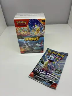 Pokemon Surging Sparks Booster Bundle Box With Booster Pack Stellar Crown - Image 2