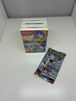 Pokemon Surging Sparks Booster Bundle Box With Booster Pack Stellar Crown - Image 3