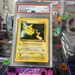 1999 POKEMON GAME MOVIE MOVIE PROMO #4 PIKACHU PSA 9 - Image 1
