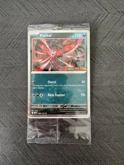 Pokemon Yveltal 088/132 Mega Evolution Stamp Promo Cards - Image 1