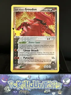 Pokemon Card Team Magmas Groudon 9/95 Celebrations Classic Collection Near Mint - Image 1