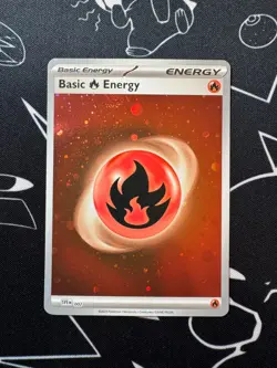 Pokemon TCG S&V 151 Holo Fire+Metal Energy HD Swirl Galaxy Cosmo Foil (2 Cards) - Image 3