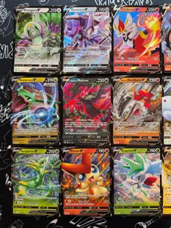 Pokemon SWSH V Bundle 24 Cards - Rayquaza/Genesect/Moltres/Giratina/Mew/etc - Image 2
