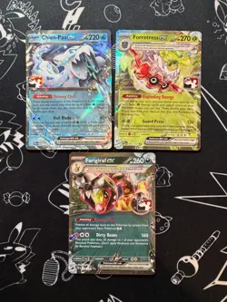 Play! Pokemon Stamp EX Bundle - 3 Cards - Chien-Pao, Forretress, and Farigiraf - Image 1