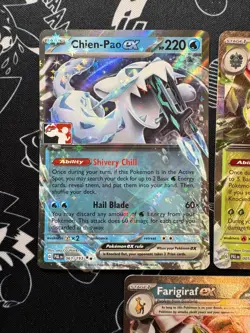 Play! Pokemon Stamp EX Bundle - 3 Cards - Chien-Pao, Forretress, and Farigiraf - Image 2