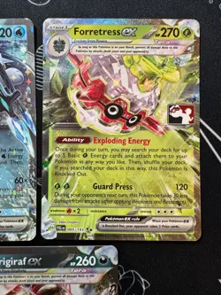 Play! Pokemon Stamp EX Bundle - 3 Cards - Chien-Pao, Forretress, and Farigiraf - Image 3