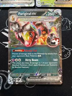 Play! Pokemon Stamp EX Bundle - 3 Cards - Chien-Pao, Forretress, and Farigiraf - Image 4