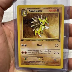 Pokemon TCG - Sandslash Fossil Series 41/62 - 1st Edition - NM/MT Uncommon Card - Image 1