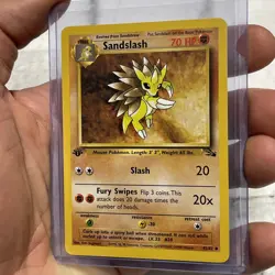 Pokemon TCG - Sandslash Fossil Series 41/62 - 1st Edition - NM/MT Uncommon Card - Image 2