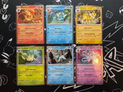 Pokemon TCG Prismatic Evolutions Eeveelutions Promo Card Bundle (6 Cards) - Image 1