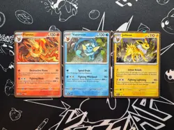 Flareon/Vaporeon/Jolteon Prismatic Evolutions Poster Promo Cards (3 Cards) - Image 1