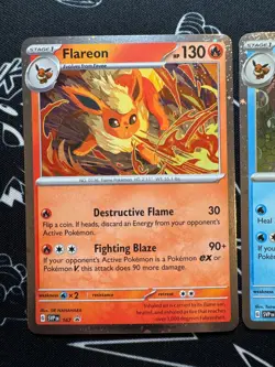 Flareon/Vaporeon/Jolteon Prismatic Evolutions Poster Promo Cards (3 Cards) - Image 4