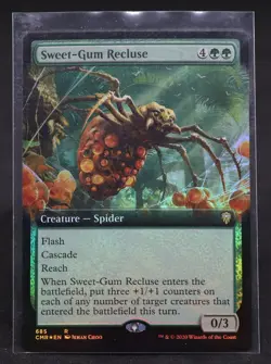 SWEET-GUM RECLUSE 685 Foil Rare Extended Art Commander Legends MTG - Image 1