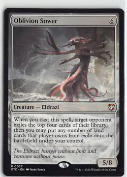 MTG Outlaws of Thunder Junction Commander Oblivion Sower Non Foil Mythic #77 - Image 1