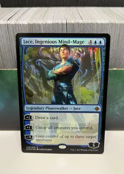 MTG - Jace, Ingenious Mind-Mage (XLN) - 280/279 Foil Mythic - Image 1