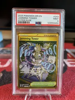 2025 POKEMON DRI EN JAMMING TOWER HYPER RARE PSA MINT 9 - Image 1