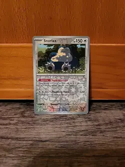 Snorlax Reverse Holo SV: Scarlet & Violet 151 143/165 NM Pokemon TCG - Image 1