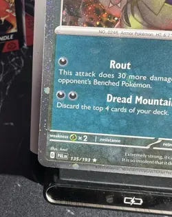 Pokemon TCG Tyranitar 135/193 Sv02: Paldea Evolved Stamped Promo Scarlet Violet - Image 5