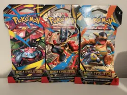 Pokemon TCG Mega Evolution Sleeved Booster Blister x3 - Image 1