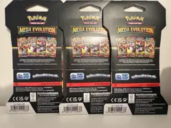 Pokemon TCG Mega Evolution Sleeved Booster Blister x3 - Image 2