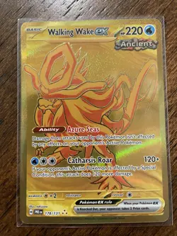 Pokemon TCG Walking Wake EX 178/131 Hyper Rare Holo Prismatic - Image 1