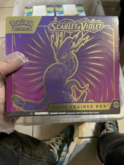 Pokemon Scarlet And Violet Elite Trainer Box Complete Sealed TCG Miraidon ETB - Image 1
