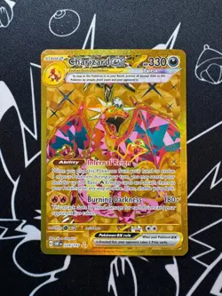 Charizard EX 228/197 Pokemon TCG S&V Obsidian Flames Hyper Rare Gold English - Image 1