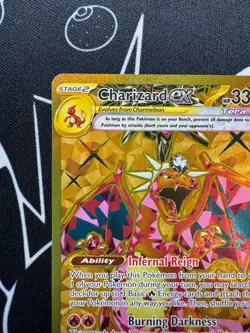 Charizard EX 228/197 Pokemon TCG S&V Obsidian Flames Hyper Rare Gold English - Image 2