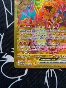 Charizard EX 228/197 Pokemon TCG S&V Obsidian Flames Hyper Rare Gold English - Image 3
