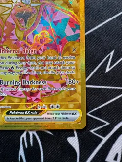 Charizard EX 228/197 Pokemon TCG S&V Obsidian Flames Hyper Rare Gold English - Image 4