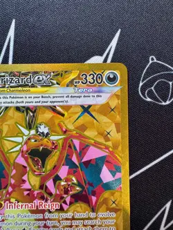 Charizard EX 228/197 Pokemon TCG S&V Obsidian Flames Hyper Rare Gold English - Image 5